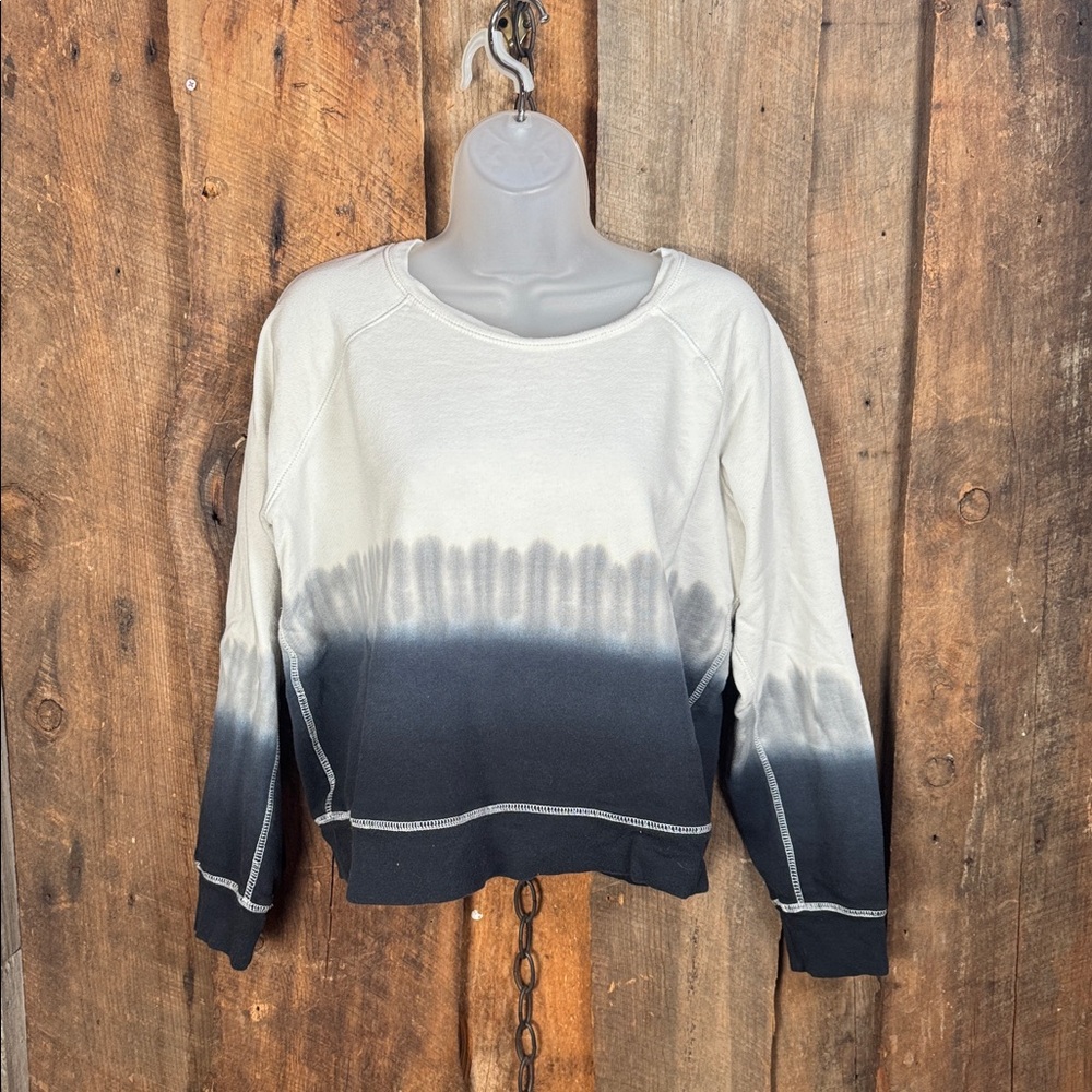 Rails Theo Black and White Ombre Sweatshirt